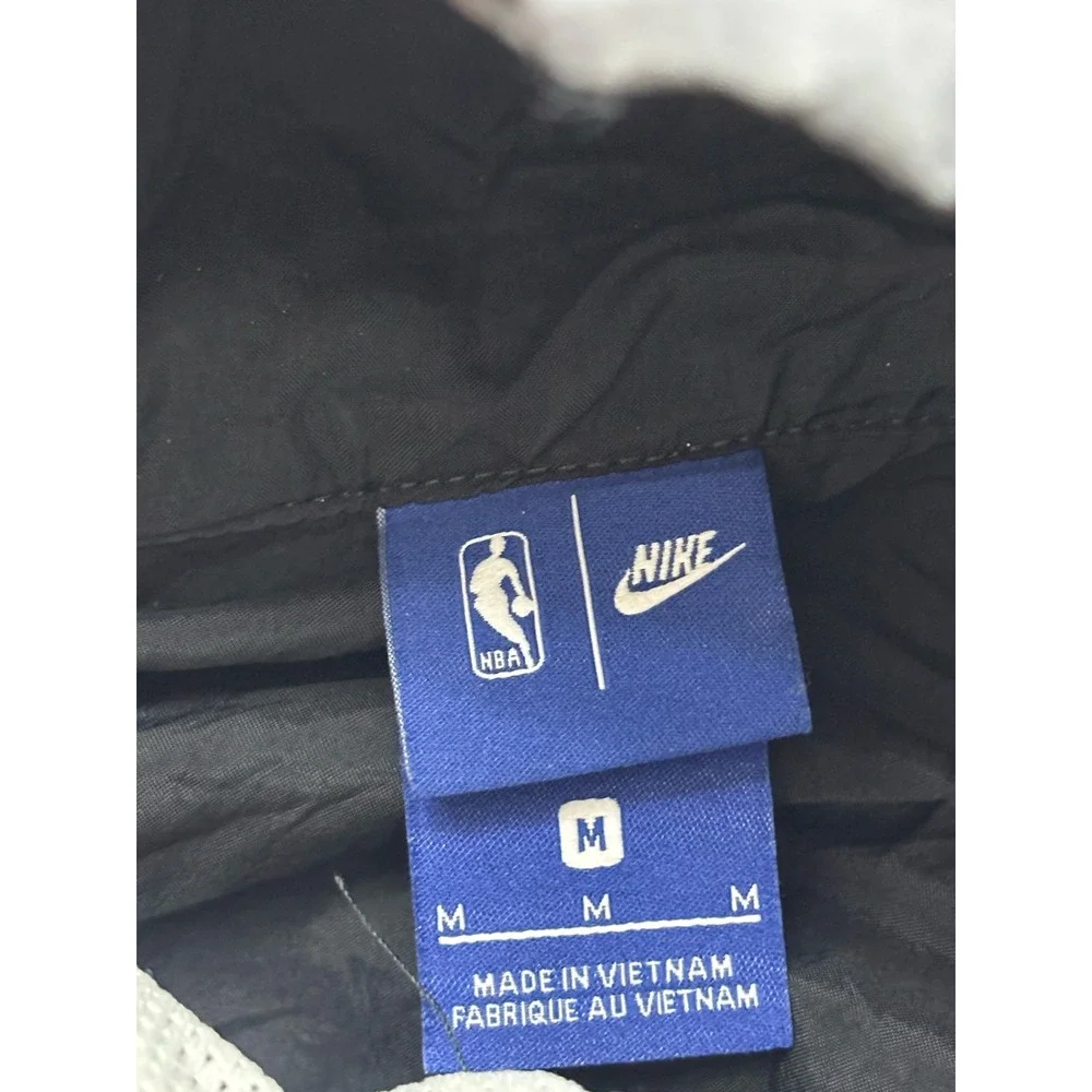 Nike San Antonio Spurs NBA Windbreaker Jacket Mens Medium Black Quarter Zip